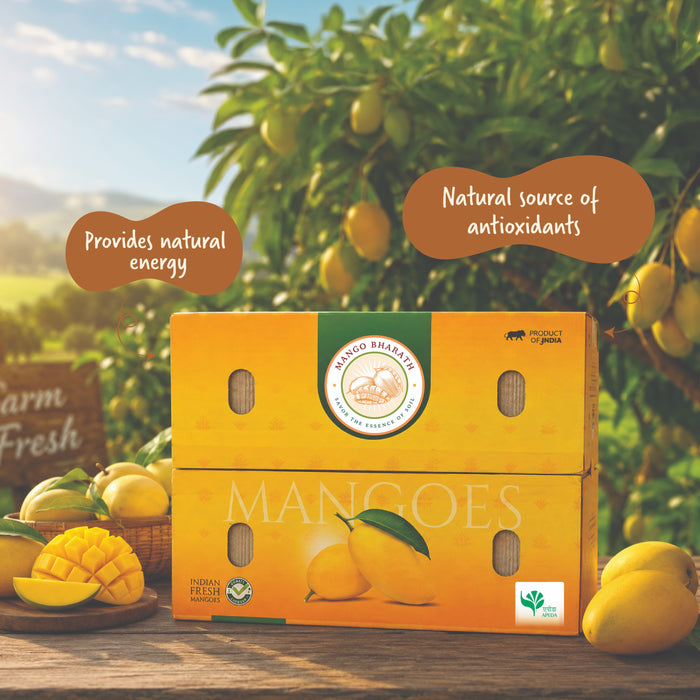 Rajamudi Organics — Organic Mallika Mangoes | Fibre-Free, Intensely Aromatic | Farm-Fresh Seasonal Delivery